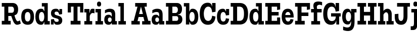 Rods Trial font