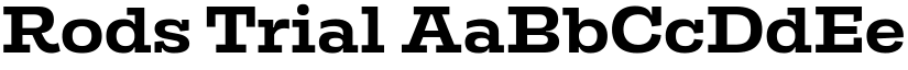 Rods Trial font