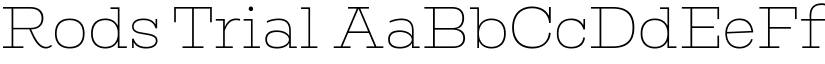 Rods Trial font