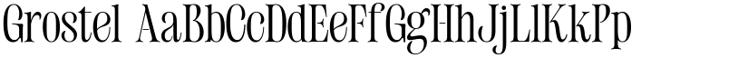 Grostel font download