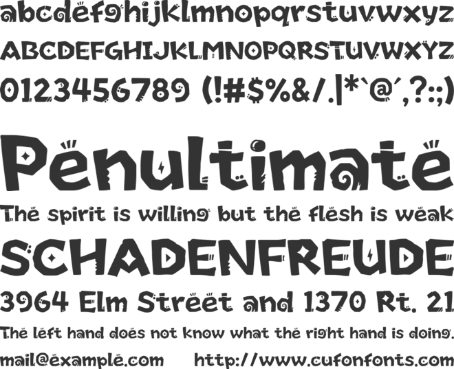 Brashkick Personal Use Only font preview