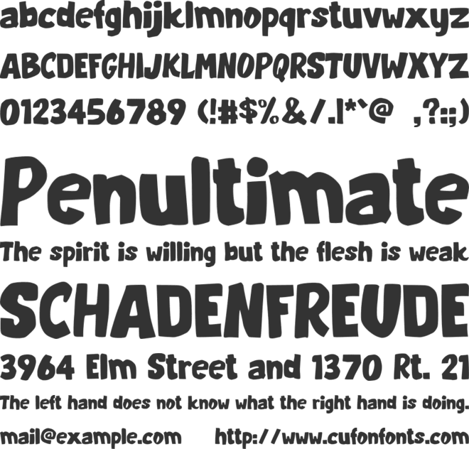 Tamarinz font preview