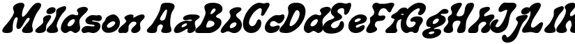 Mildson font download