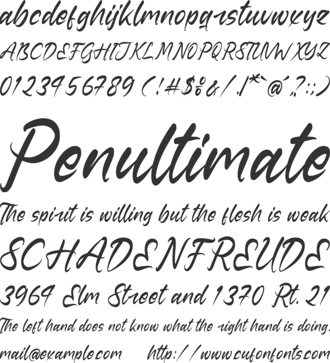 Butter Rolling font preview
