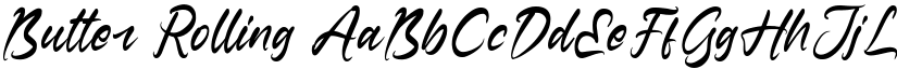 Butter Rolling font download