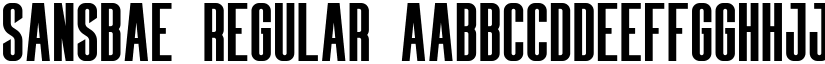 Sansbae font download