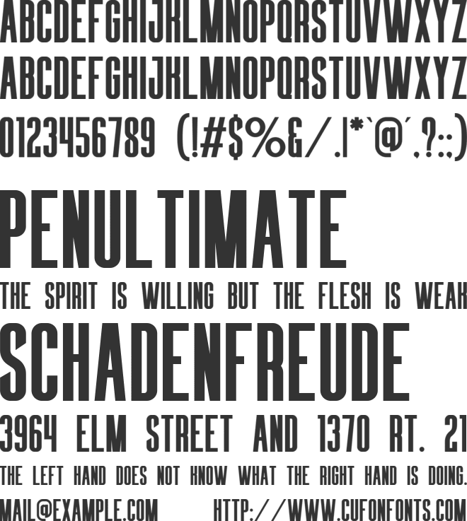 Sansbae font preview