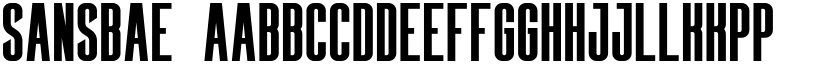Sansbae font download