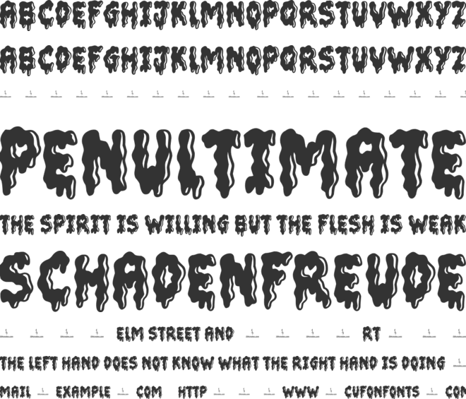 Slime Queen font preview