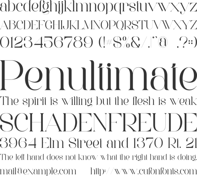 Roeska font preview