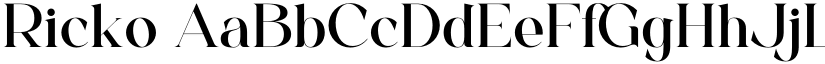 Ricko font download