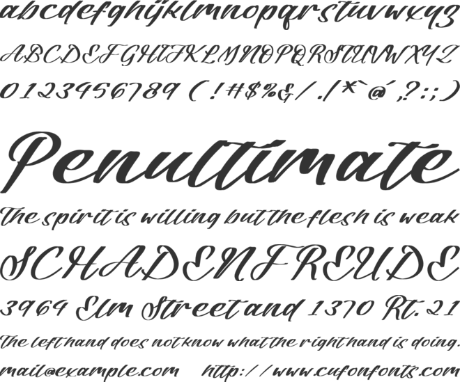Antique Journal font preview