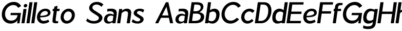 Gilleto Sans font