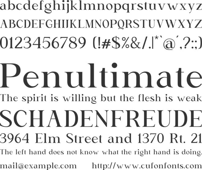 Delusion font preview