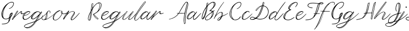 Gregson Regular font
