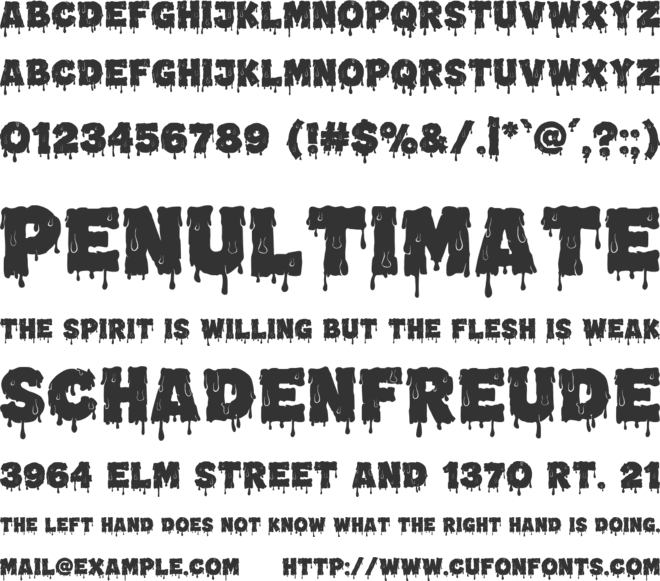 Gorvex font preview