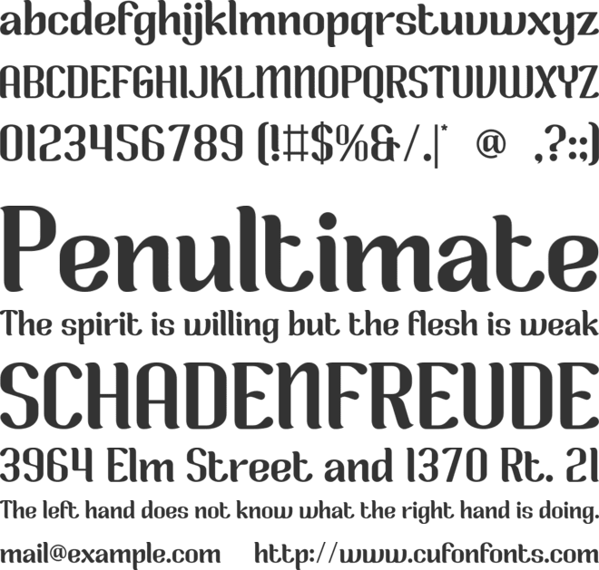 Airy Blend font preview