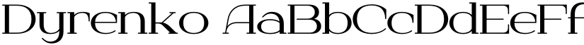 Dyrenko font download