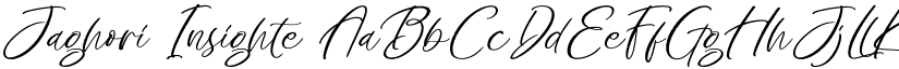 Jaghori Insighte font