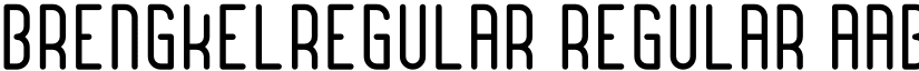 BrengkelRegular Regular font