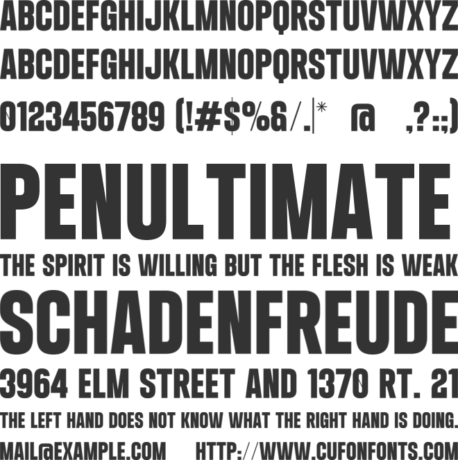 Rhyme font preview