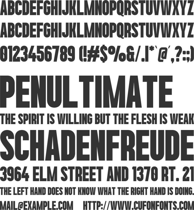 Thegeck font preview