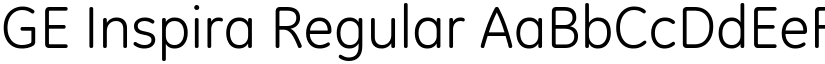 GE Inspira Regular font