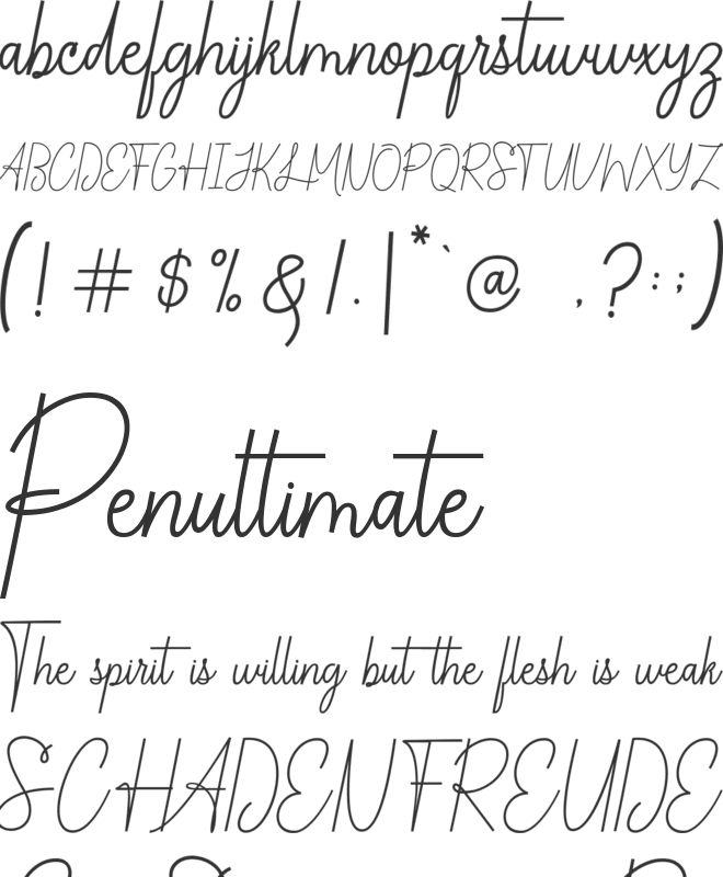 Chandelle Signatures Script font preview