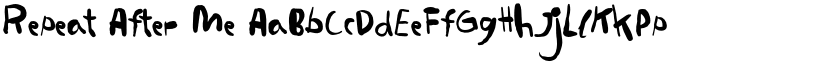Repeat After Me font download