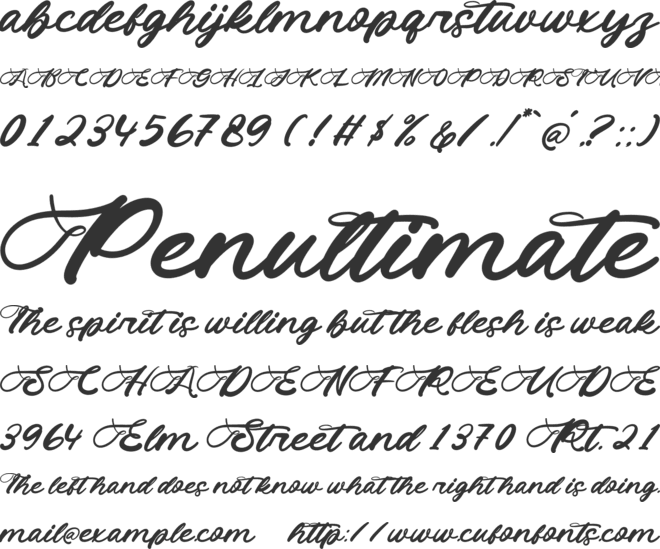 Gintav font preview