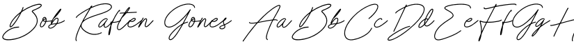 Bob Raften Gones font download
