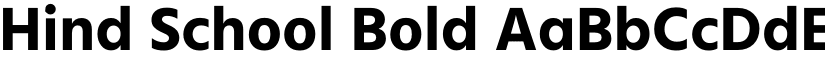 Hind School Bold font