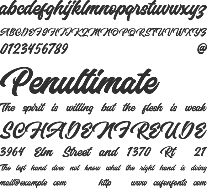 Anthemis Personal Use Only font preview
