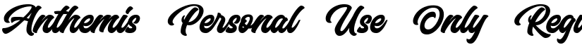 Anthemis Personal Use Only font download