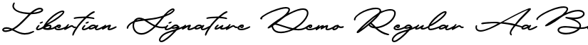 Libertian Signature Demo font download
