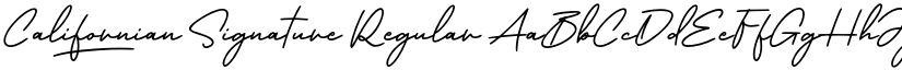 Californian Signature font download