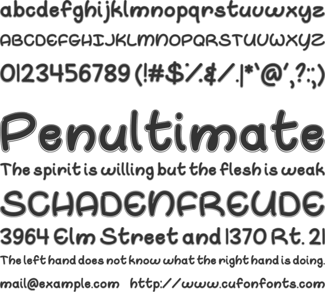 Whale I Tried font preview