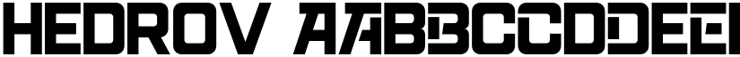 HEDROV font download