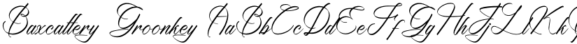 Baxcattery Groonkey font download