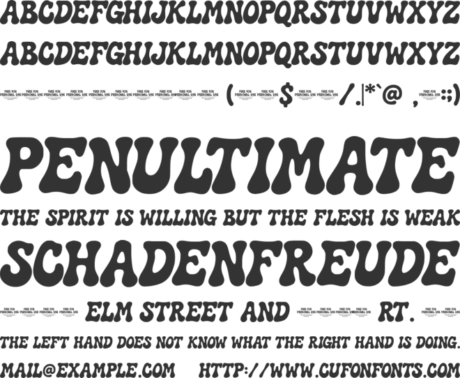 Akena Otos font preview