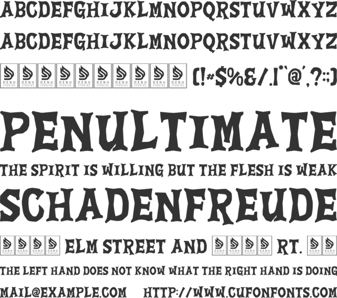 Crypt Keeper font preview