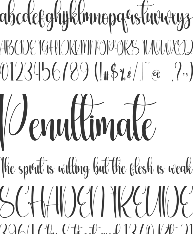 Embroidery font preview