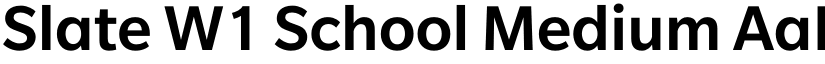 Slate W1 School font download