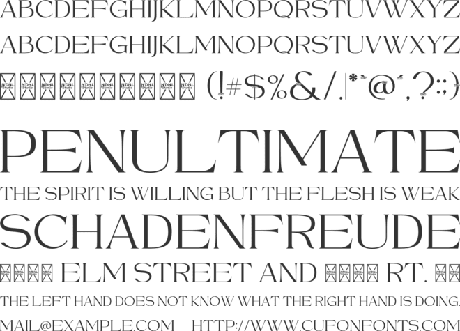 Kastemo font preview