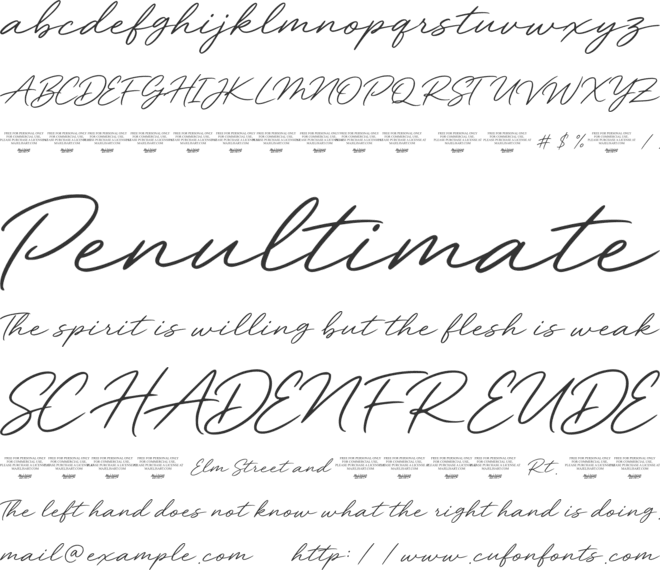 Gilded Manor font preview