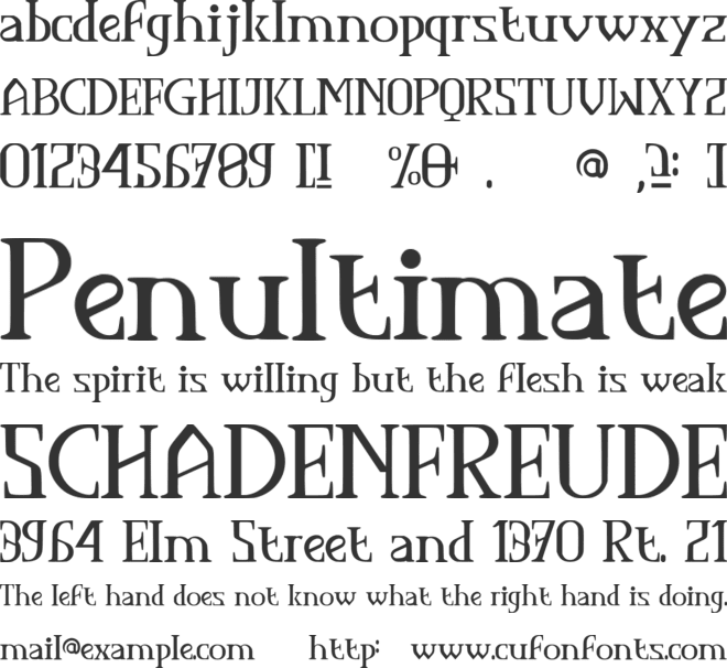 Qerdith font preview