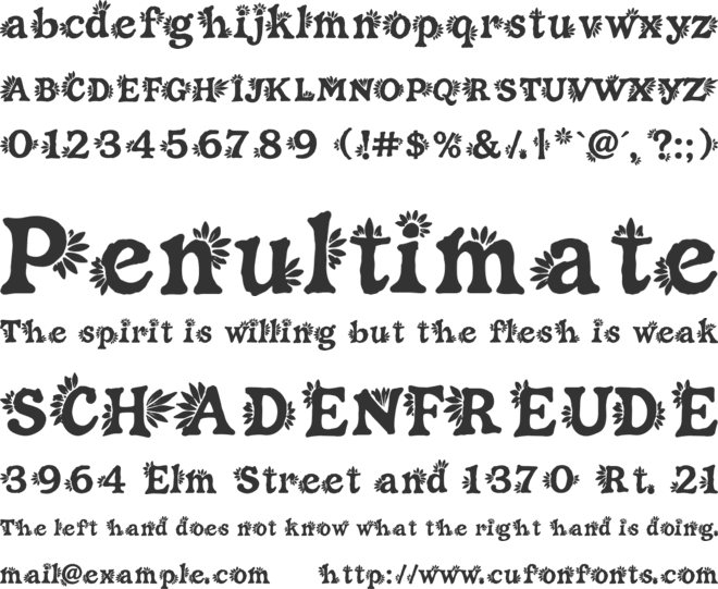 Aribelle Personal Use Only font preview