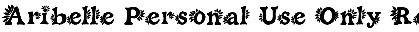 Aribelle Personal Use Only font download