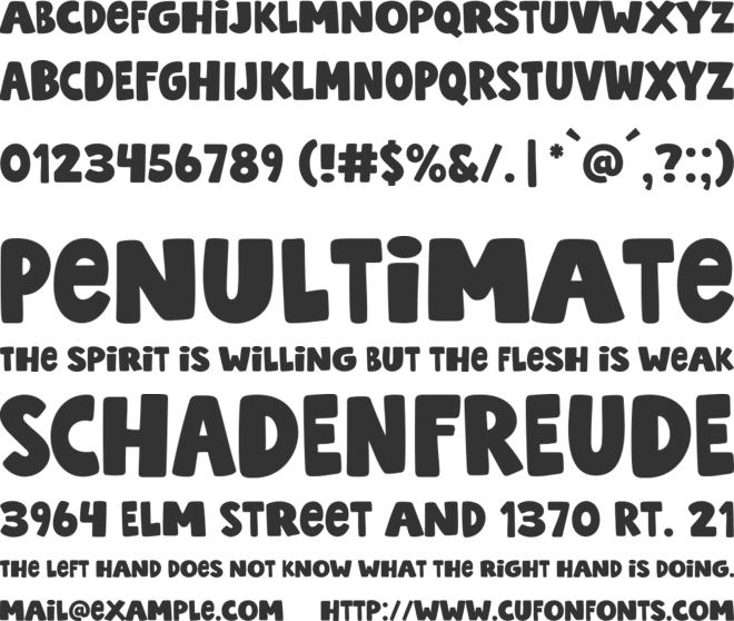 Super Histories font preview