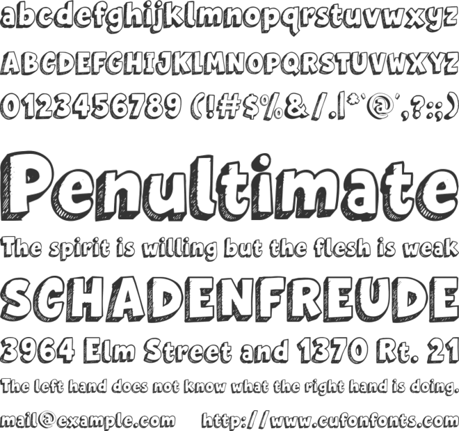 The Magic Cookie font preview